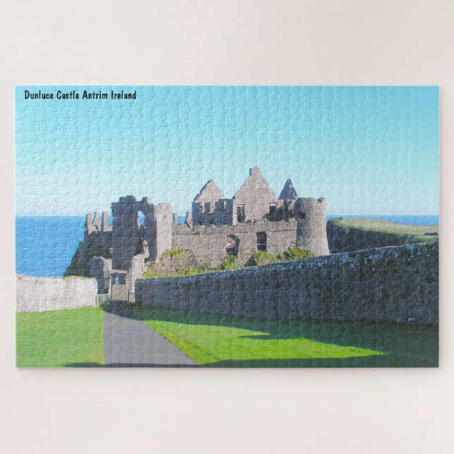 Quebra-cabeça Castelo Dunluce Antrim Irlanda (Horizontal)