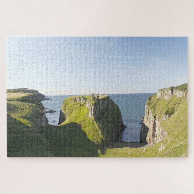 Quebra-cabeça Castelo Dunseverick Antrim Irlanda (Horizontal)
