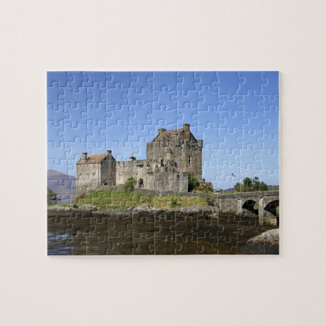 Quebra-cabeça Castelo Eilean Donan, Escócia. O famoso Eilean 3 (Horizontal)