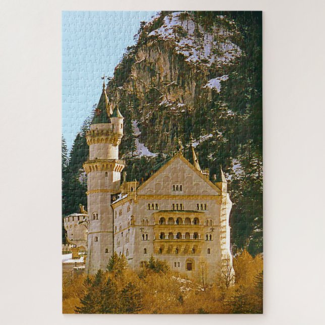Quebra-cabeça Castelo Neuschwanstein Alemanha. (Vertical)