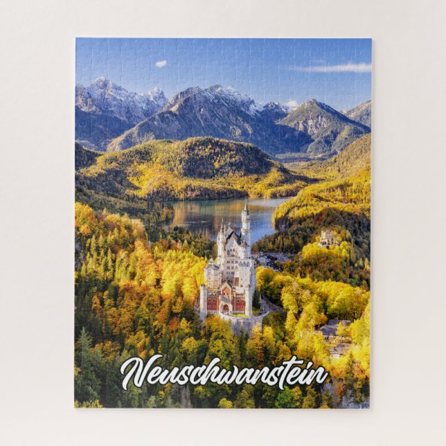 Quebra-cabeça Castelo Neuschwanstein, Alemanha (Vertical)
