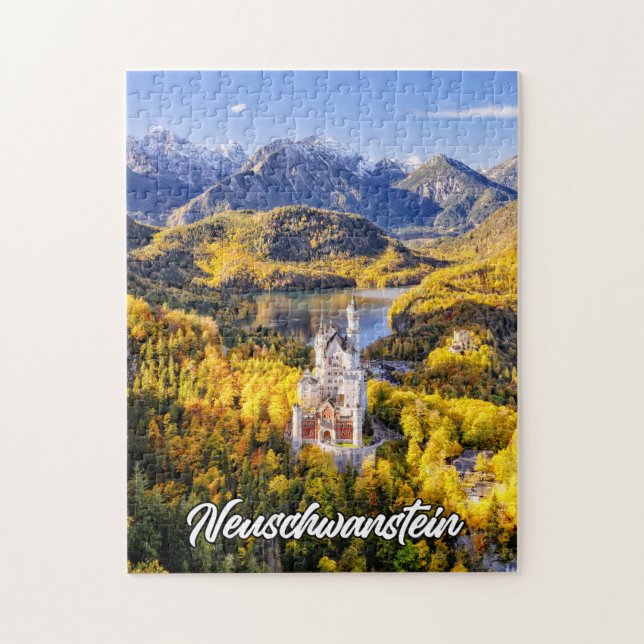 Quebra-cabeça Castelo Neuschwanstein, Alemanha (Vertical)