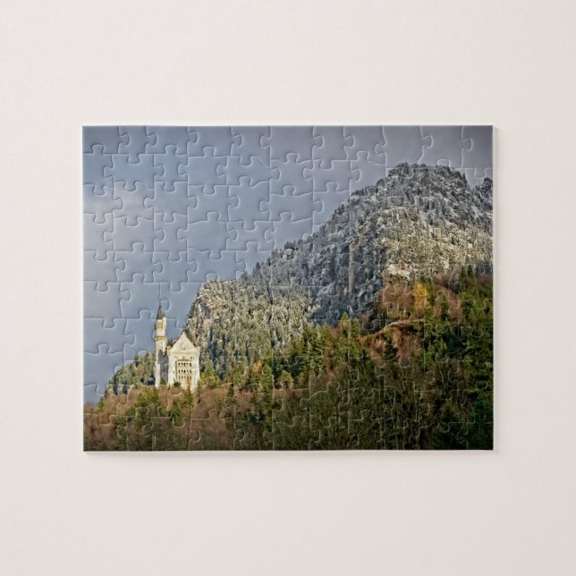 Quebra-cabeça Castelo Neuschwanstein - Alemanha - 8x10 - 110 pcs (Horizontal)