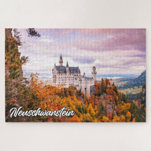 Quebra-cabeça Castelo Neuschwanstein, Alemanha, No Outono