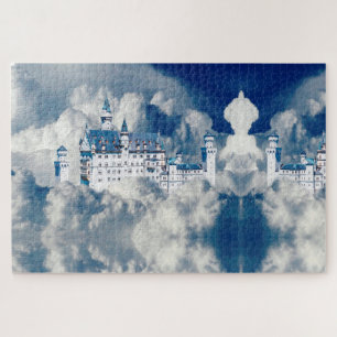 Quebra-cabeça Castelo Surreal nas Nuvens