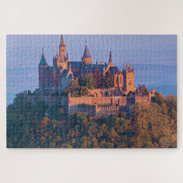 Quebra-cabeça Castle Hohenzollern Alemanha. (Horizontal)