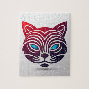 Quebra-cabeça Cat Art