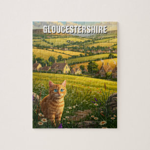 Quebra-cabeça Cat em Gloucestershire England Viagem