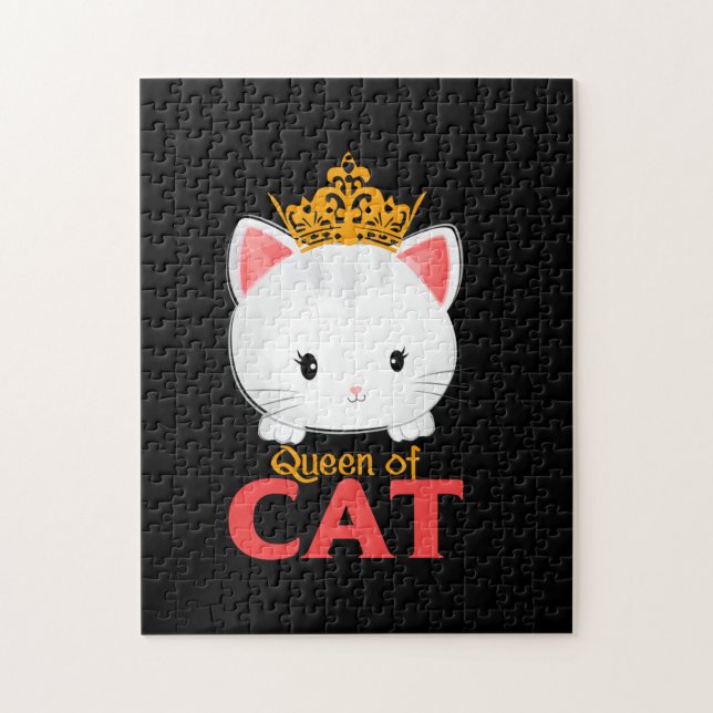Quebra-cabeça Cat Lover | Eu Sou Uma Rainha De Gato (Vertical)