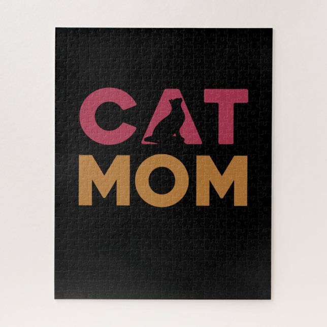 Quebra-cabeça Cat Mãe (Vertical)