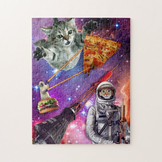 Quebra-cabeça Cat Space Federation Poster (Vertical)
