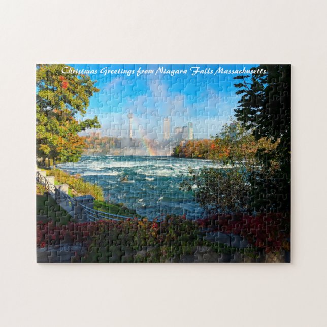 Quebra-cabeça Cataratas de Niagara Massachusetts. (Horizontal)