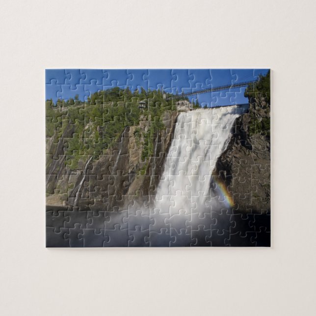 Quebra-cabeça Cataratas Montmorency perto da Cidade de Quebec. (Horizontal)
