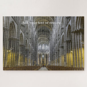 Quebra-cabeça Catedral da arquitetura gótica na Normandia, Fran