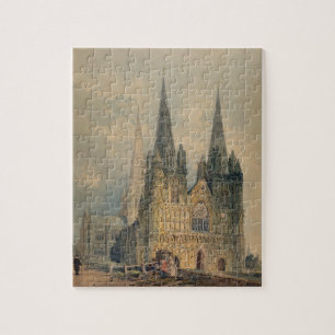 Quebra-cabeça Catedral de Lichfield, Staffordshire, 1794 (w/c