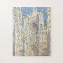 Catedral de Rouen West Facade Sunlight por Monet