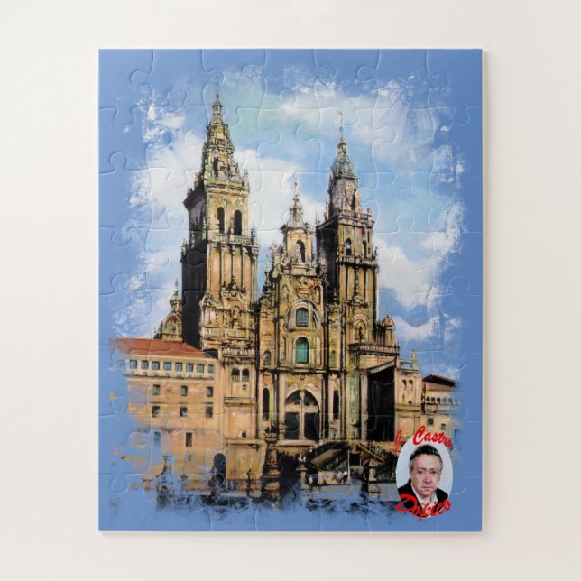 Quebra-cabeça Catedral de Santiago de Compostela (Vertical)