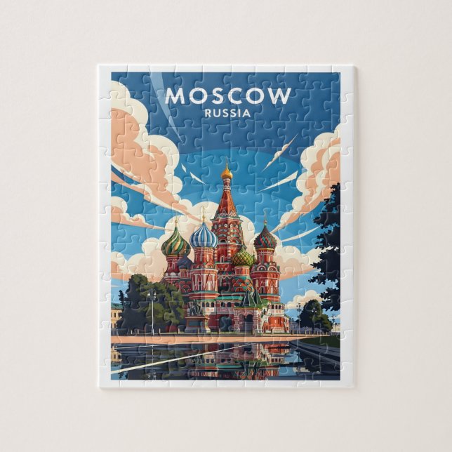 Quebra-cabeça Catedral de São Basílio de Moscou (Vertical)