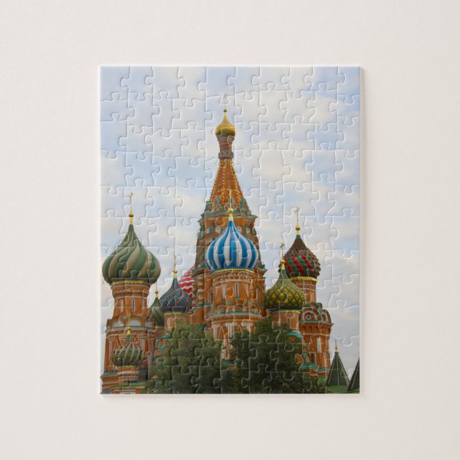 Quebra-cabeça Catedral de São Basílio na Praça Vermelha, Moscou (Vertical)