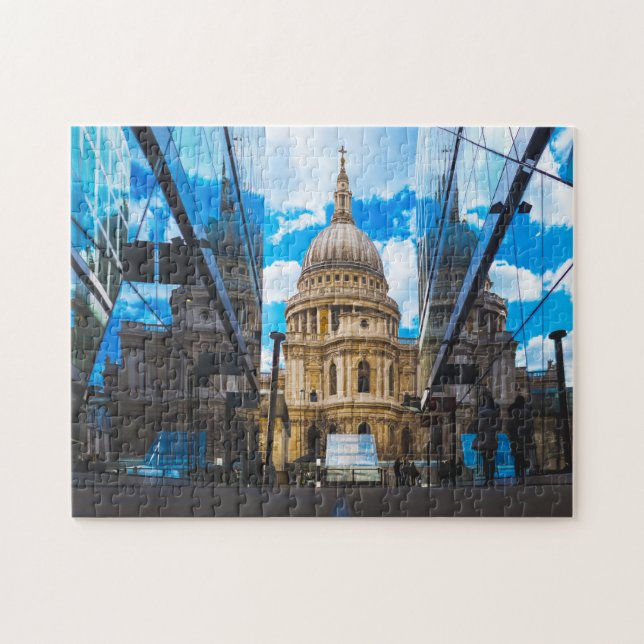 Quebra-cabeça Catedral de São Paulo Londres. (Horizontal)