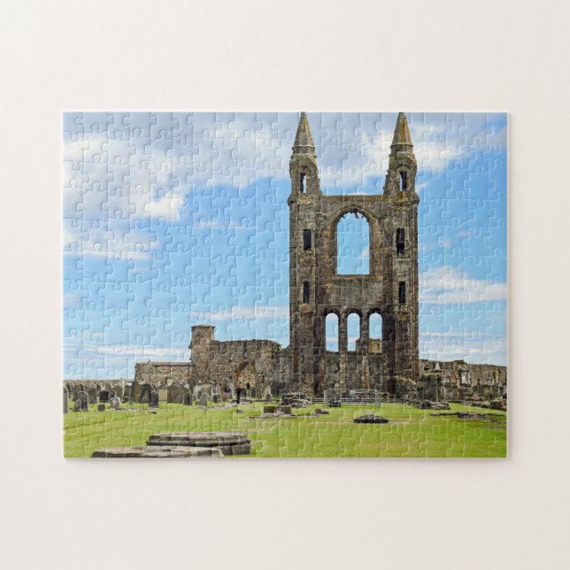 Quebra-cabeça Catedral de St Andrews Escócia (Horizontal)