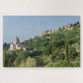 Quebra-cabeça Catedral e cidade de Montepulciano em Toscânia