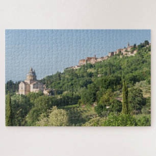 Quebra-cabeça Catedral e cidade de Montepulciano em Toscânia
