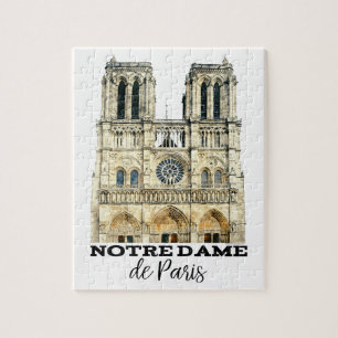 Quebra-cabeça Catedral francesa Notre-Dame de Paris Souvenir