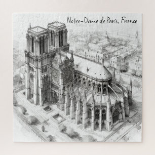 Quebra-cabeça Catedral Notre-Dame de Paris, França