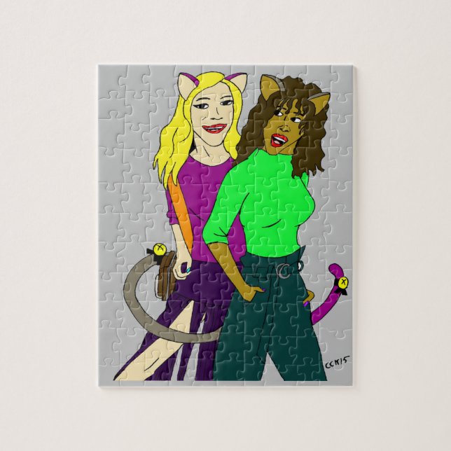 Quebra-cabeça catgirls (Vertical)