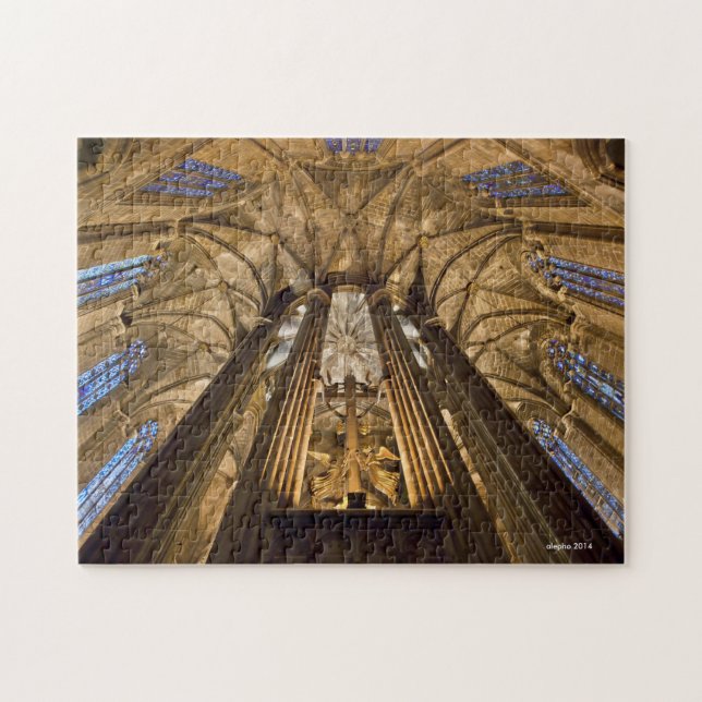 Quebra-cabeça Cathedral of Barcelona, Spain (Horizontal)