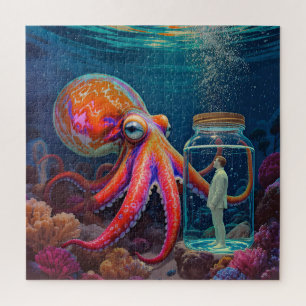 Quebra-cabeça "Cativeiro Silencioso do Oceano" - Octopus Portrai