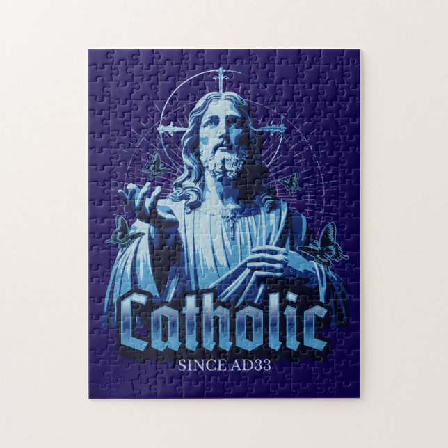 Quebra-cabeça Católico Romano desde Cristo de Jesus AD33 (Vertical)