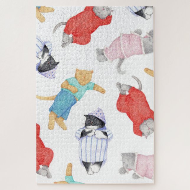Quebra-cabeça CATS PIJAMAS 20"X30" Puzzle (Vertical)