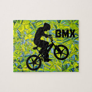 Quebra-cabeça Cavaleiro da bicicleta de BMX