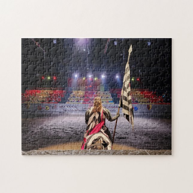 Quebra-cabeça - Cavaleiro Medieval a Cavalo (Horizontal)