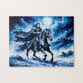 Quebra-cabeça Cavaleiro Vampiro Atravessa Noite De Tempestade