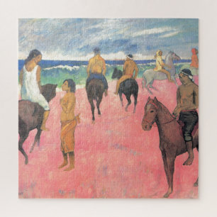 Quebra-cabeça Cavaleiros em Pessoas de Gauguin na praia