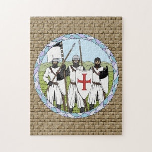Quebra-cabeça Cavaleiros Medievais Templários
