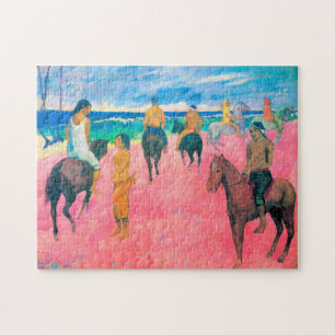 Quebra-cabeça Cavaleiros na praia, Gauguin