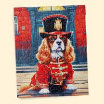Cavalier King Charles Spaniel como um Beefeater