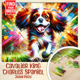 Quebra-cabeça Cavalier King Charles Spaniel Dog Retrait Acrylic