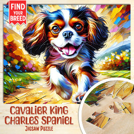 Quebra-cabeça Cavalier King Charles Spaniel Dog Retrait Acrylic