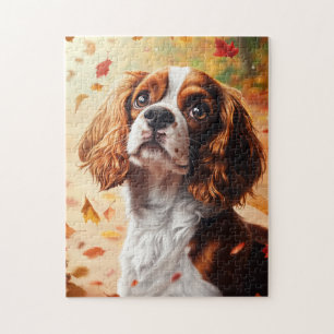 Quebra-cabeça Cavalier King Charles Spaniel no outono