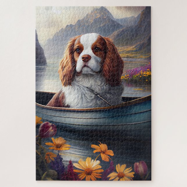 Quebra-cabeça Cavalier King em um Paddle: Uma aventura cênica (Vertical)