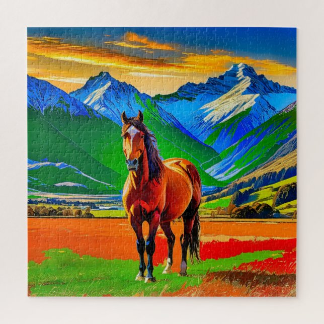 Quebra-cabeça Cavalo atordoante (Vertical)