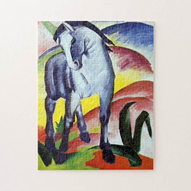 Quebra-cabeça Cavalo azul de Franz Marc (Vertical)
