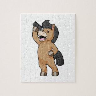 Quebra-cabeça Cavalo com cabeleireiro com Comb