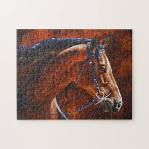 Quebra-cabeça Cavalo de baía Hanoverian Warmblood