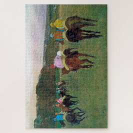 Quebra-cabeça Cavalo de Corrida Longchamp, Edgar Degas